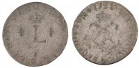 France 2 Sols Coin, Louis XV, Double sol (2 sous) en billon, Paris -