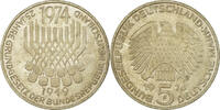 Federal Republic of Germany 5 Mark Coin, GERMANY - FEDERAL REPUBLIC, Stuttgart, Germany -