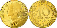 France 10 Centimes Coin, Marianne, Paris, Proof -