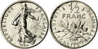 France 1/2 Franc Coin, Semeuse, Paris, Nickel, KM:931.1 -