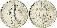 France 1/2 Franc Coin, Semeuse, Paris, Nickel, KM:931.1 -