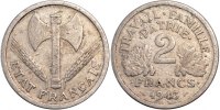 France 2 Francs Coin, Bazor, Beaumont le Roger, Aluminum -