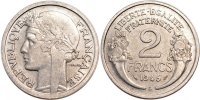 France 2 Francs Coin, Morlon, Castelsarrasin, Aluminum -