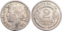 France 2 Francs Coin, Morlon, Castelsarrasin, Aluminum -