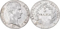 France 5 Francs Napoleon I, Paris, Silver, Gadoury:581 -