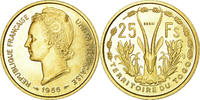 Togo 25 Francs Coin, Paris, ESSAI, Aluminum-Bronze, KM:E8 -