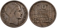 France 10 Francs Coin, Turin, Beaumont le Roger -