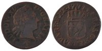 France Liard Coin, Louis XV, Liard à la vieille tête, Lille -