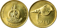 Vanuatu Vatu Coin, British Royal Mint, Nickel-brass, KM:3 -