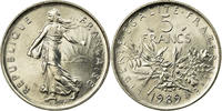 France 5 Francs Coin, Semeuse, Paris, Nickel Clad Copper-Nickel -