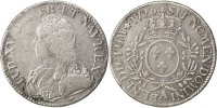 France Ecu Coin, Louis XV, Écu aux branches d'olivier, Paris -