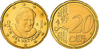 VATICAN CITY 20 Euro Cent Proof, Brass, KM:386 -
