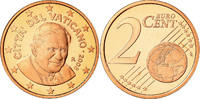 VATICAN CITY 2 Euro Cent Proof, Copper Plated Steel, KM:376 -