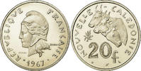 New Caledonia 20 Francs Coin, Paris, ESSAI, Nickel, KM:E12 -