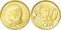 VATICAN CITY 10 Euro Cent Brass, KM:344 -