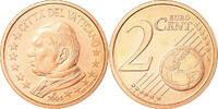 Vatican 2 Euro Cent Copper Plated Steel -