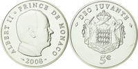Monaco 5 Euro 50ème anniversaire du Prince Albert, BU -