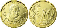 VATICAN CITY 10 Euro Cent BU, Brass, KM:378 -