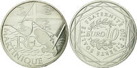 France 10 Euro Martinique, Silver, KM:1662 -