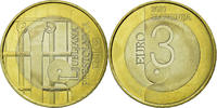 Slovenia 3 Euro Bi-Metallic, KM:95 -