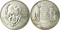 France 100 Francs Coin, André Malraux, Paris, Silver -