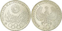 Federal Republic of Germany 10 Mark Coin, GERMANY - FEDERAL REPUBLIC, Karlsruhe, Silver -