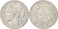 France 2 Francs Coin, Cérès, Paris, Silver, KM:817.1 -