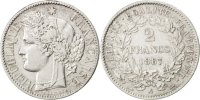 France 2 Francs Coin, Cérès, Paris, Silver, KM:817.1 -