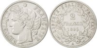 France 2 Francs Coin, Cérès, Paris, Silver, KM:817.1 -