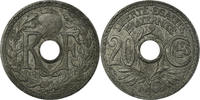 France 20 Centimes Coin, Lindauer, Zinc, KM:907.1 -