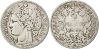 France 2 Francs Coin, Cérès, Paris, Silver, KM:817.1 -