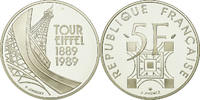 France 5 Francs Coin, Paris, BE, Silver, KM:968a, Gadoury:772 -