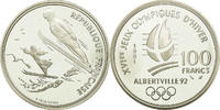 France 100 Francs Coin, BE, Silver, KM:995 -