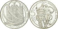 San Marino 5 Euro Andréa Mantegna, Proof, Silver, KM:476 -