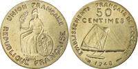 FRENCH OCEANIA 50 Centimes Coin, Paris, ESSAI, Nickel-Bronze -