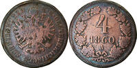 Austria 4 Kreuzer Coin, Franz Joseph I, Copper, KM:2194 -