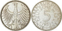 Federal Republic of Germany 5 Mark Coin, GERMANY - FEDERAL REPUBLIC, Karlsruhe, Silver -