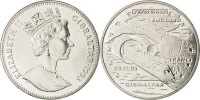 Gibraltar 2.8 Ecus Coin, Elizabeth II, Copper-nickel, KM:478 -