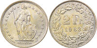 Switzerland 2 Francs Coin, Bern, Silver, KM:21 -