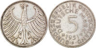 Federal Republic of Germany 5 Mark Coin, GERMANY - FEDERAL REPUBLIC, Stuttgart, Silver -