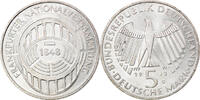 Federal Republic of Germany 5 Mark Coin, GERMANY - FEDERAL REPUBLIC, Karlsruhe, Germany -