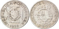 Mozambique 2-1/2 Escudos Coin, Silver, KM:68 -