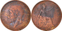 Great Britain Penny Coin, George V, Bronze, KM:826 -