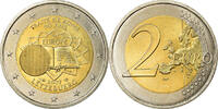 Luxembourg 2 Euro Traité de Rome 50 ans, Bi-Metallic, KM:94 -