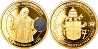 Vatican Medal Elezione del Papa Giovani di Paolo II, Copper Gilt -