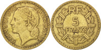 France 5 Francs Coin, Lavrillier, Aluminum-Bronze, KM:888a.1 -