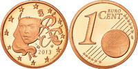 France Euro Cent Proof, Copper Plated Steel, KM:1282 -