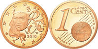 France Euro Cent Proof, Copper Plated Steel, KM:1282 -