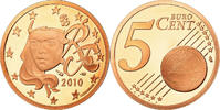 France 5 Euro Cent Proof, Copper Plated Steel, KM:1284 -