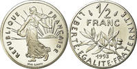 France 1/2 Franc Coin, Semeuse, Proof, Nickel, KM:931.2 -